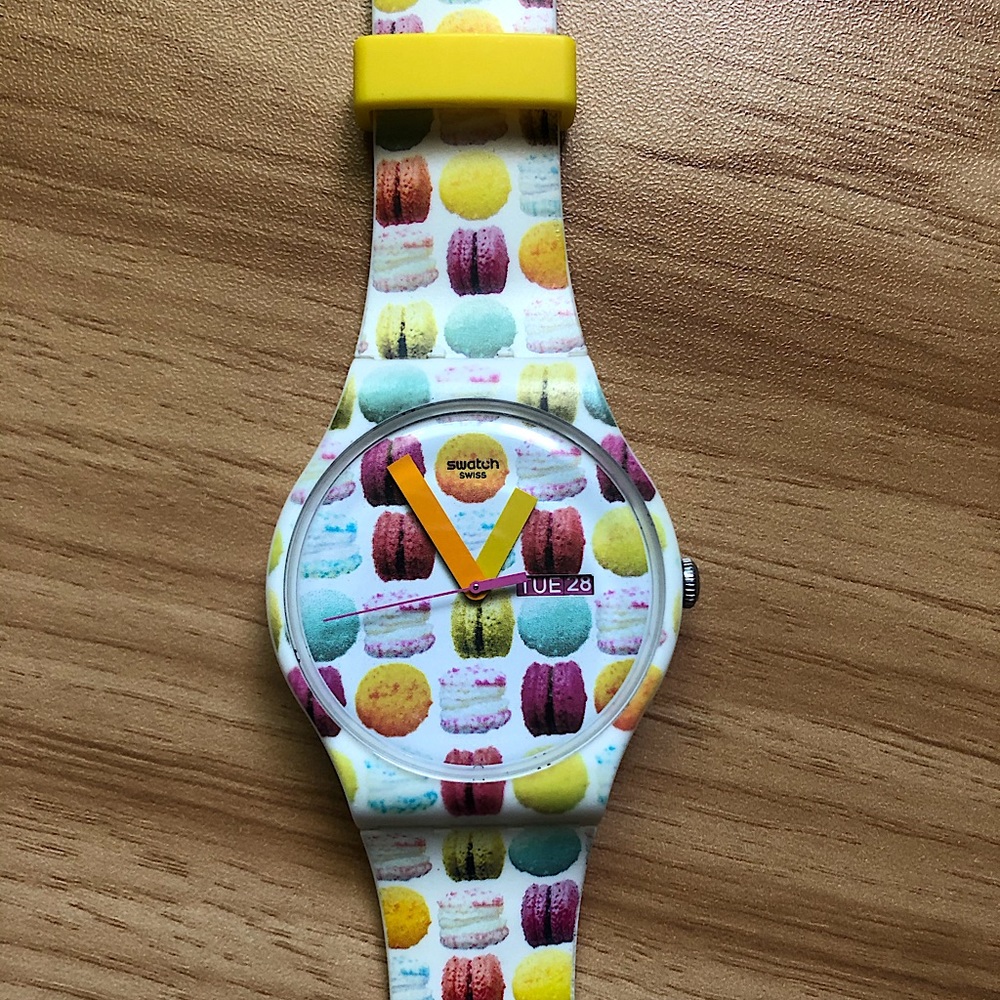 Limited Edition Macaron Swatch Watch
